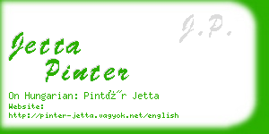 jetta pinter business card